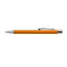 Aspen Aluminium Pen - An Aspen Aluminium Pen in vibrant orange with a sleek silver tip and clip.