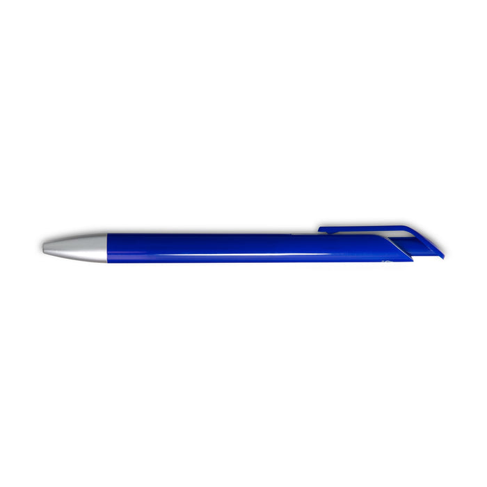 Octave Gel Ink Pen - A blue gel ink pen with a white tip and a sleek design, featuring a logo on the barrel.