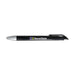Octave Gel Ink Pen - A gel ink pen in black with a silver tip, featuring a logo on the barrel.