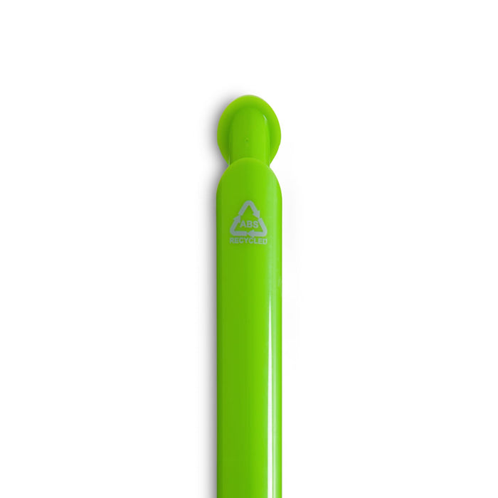 Octave Gel Ink Pen - A green gel ink pen with a rounded tip and a logo on its side.