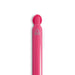 Octave Gel Ink Pen - A bright pink gel ink pen with a smooth casing, featuring a logo.