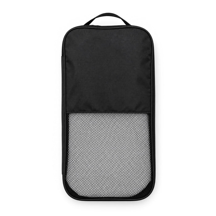 Matchpoint Pickleball Set - A black carrying case featuring a mesh panel, designed for storage and transport. Has a handle for easy carrying.