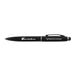 Starion Pen - A metal pen in black with a clip and a stylus tip, featuring branding on the side.