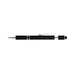 The Mindful Moment - A black pen with silver accents and a textured grip, featuring a logo.