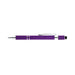 The Mindful Moment - A purple spinner pen with a silver clip and accents, featuring a textured grip and a stylus tip.