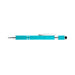 The Mindful Moment - A turquoise pen with a silver clip and tip, featuring a textured grip and a stylus on the end.