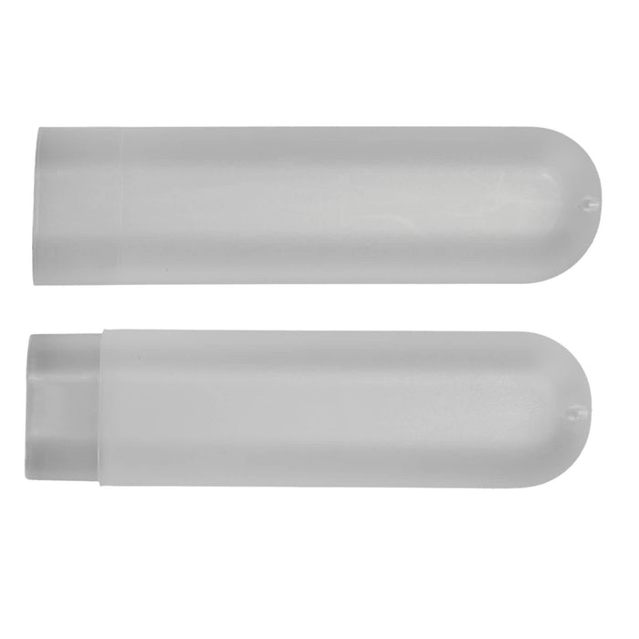 Sparkle Toothbrush Case - A translucent toothbrush case featuring a streamlined design, ideal for storing and protecting toothbrushes.