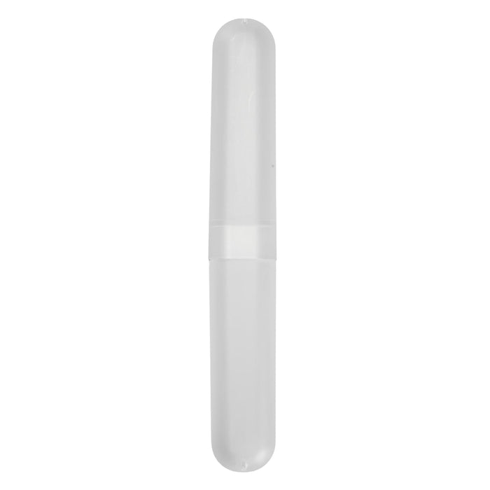 Sparkle Toothbrush Case - A transparent toothbrush case designed to protect and store a toothbrush.