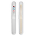 Sparkle Toothbrush Case - A clear toothbrush case with a bamboo toothbrush inside, featuring a logo on the exterior.