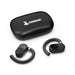Loop Earbuds - Black Loop Ear Buds with a charging case, featuring a logo on the case and a sleek design.