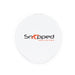 Nico Type C Earbuds - A white circular container with a logo in black and orange featuring the text "Snapped Precisions".