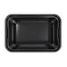 Meridian Double Tray Lunchbox - A black double tray lunchbox featuring a smooth interior and a durable design. It has a simple, functional shape.