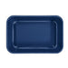Meridian Double Tray Lunchbox - A navy blue double tray lunchbox with a rectangular shape and a glossy finish. It features a logo.