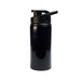 Amore 500ml Junior Bottle - Free Flow Lid - A drink bottle with a sleek black design and a free flow lid, featuring a sturdy build suitable for various beverages.