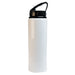 The Hustle Pack - A drink bottle featuring a sleek white body and a black flip straw lid, designed for easy sipping.