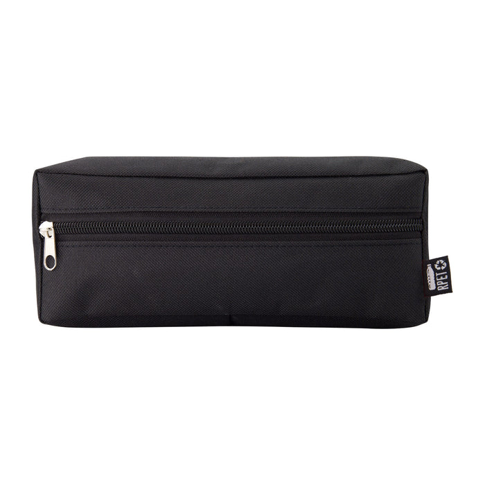 Tech Pack Essential - A black utility case with a zip closure, featuring a logo on the side.