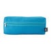 Tech Pack Essential - A bright blue utility case with a zippered compartment and a branding label on the side.