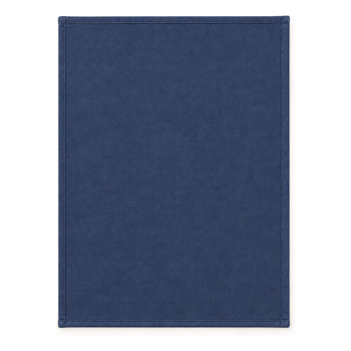 Haven Large Cotton Tea Towel - A large cotton tea towel in navy blue, featuring a simple design with no visible patterns or text.