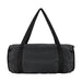 The Hustle Pack - A black duffle bag with dual carrying straps and a zippered closure, featuring a branding logo.