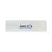 The Polished Traveller - A rectangular white promotional product with a logo featuring blue text and a star design.