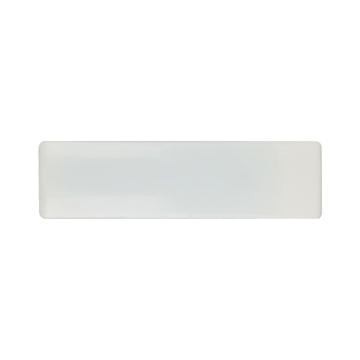 The Polished Traveller - A white promotional product with a sleek, glossy finish featuring a logo.