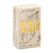 The Warm Welcome - A package of drinking chocolate in cream and beige, featuring a logo and a sketch of cocoa pods.