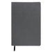 The Sweet Setup - A grey notebook with a textured cover and a black ribbon bookmark, featuring a logo on the front.