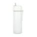 The Daily Setup - A drink bottle in white with a straw and a handle, featuring a simple and sleek design.