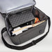The Chandon Escape - A grey insulated bag containing a bottle of Chandon, gourmet snacks, and a gift box. Features a branded logo.