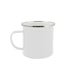 The Winter Warmer Pack - A white mug with a silver rim and a handle, featuring a simple and sleek design.