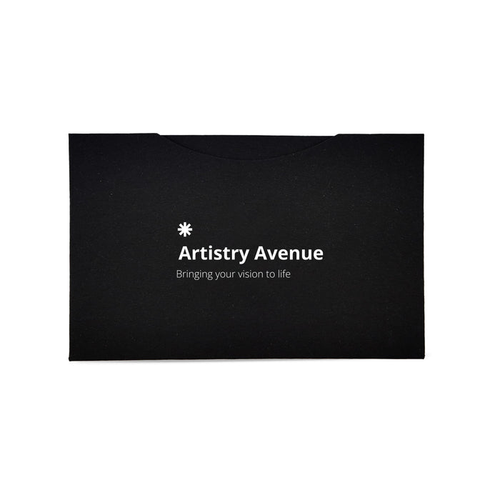 RPET Lens Cloth Set with Pouch - A black pouch with a logo and text, designed to hold and protect items.