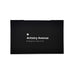 RPET Lens Cloth Set with Pouch - A black pouch with a logo and text, designed to hold and protect items.