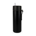 The Sweet Setup - A drink bottle in matte black with a flip-top straw lid and a carry loop.