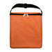 The Knock Off Pack - An orange insulated bag with a black zipper and a handle, featuring a front pocket.