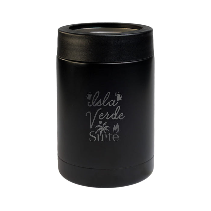 The Reel Deal - A black drink bottle with a silver interior and a subtle logo on the front.