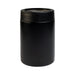 The Knock Off Pack - A black drink bottle with a sleek design and a silver interior. It features a logo on one side.