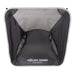 The Escape Pack - A mesh camping chair in black with a grey trim and a logo at the bottom.