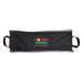 The Escape Pack - A black and grey rectangular storage pack with two handles and a logo on the front.