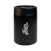 The Knock Off for Christmas Pack - A black drink bottle with a silver logo, featuring a sleek, cylindrical design.