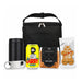 The Knock Off for Christmas Pack - A black cooler bag with a drink bottle, beer can, beer nuts, and gingerbread biscuits. Includes a bottle opener.