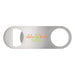 The Reel Deal - A silver bottle opener with a circular cutout and a logo featuring green and orange text.
