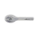 Juniper Cutlery Set - A stainless steel spoon with a clear handle, featuring a logo. Part of the Juniper Cutlery Set.