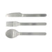 Juniper Cutlery Set - A stainless steel cutlery set featuring a knife, fork, and spoon. The design is sleek and minimalistic.