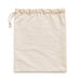 Anywhere Resistance Fitness Set - A cream-coloured drawstring pouch made of fabric, featuring a simple design without any text or branding.