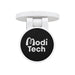Tutor Maglock Phone Holder - A white phone holder with a round black base featuring a logo. The design is sleek and compact.