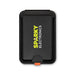 Cozy Phone Wallet - A black phone wallet featuring a logo, designed to hold cards and small items securely.