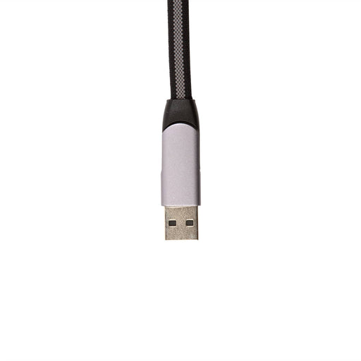 Volt Combo Cable - A charging cable with a gray USB connector and a braided black exterior.