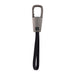 ClipIt Carabiner Cable - A grey carabiner clip with a black fabric strap, designed for attaching items easily.
