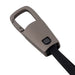 ClipIt Carabiner Cable - A brown carabiner clip attached to a black charging cable, featuring a button and a logo on the clip.