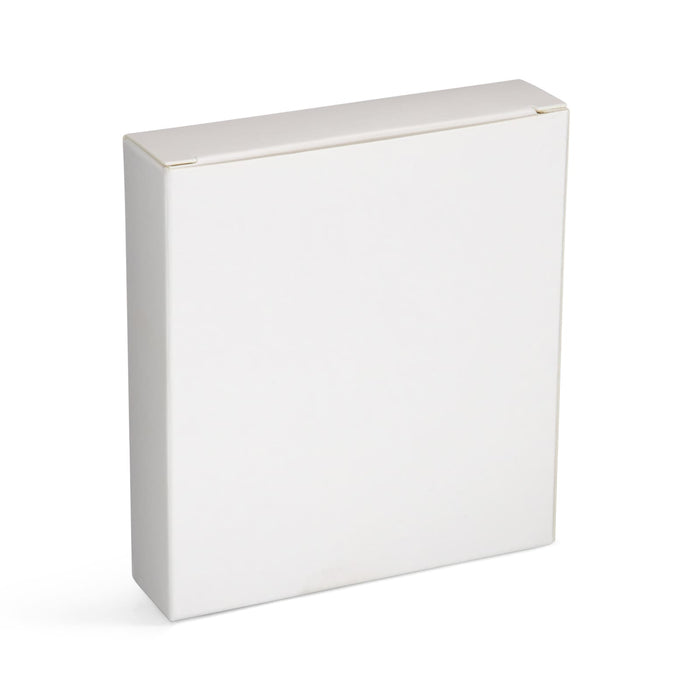 Reveal Circle Wireless Charger Set - A white, square box designed for packaging the Reveal Circle Wireless Charger Set, featuring a simplistic design.